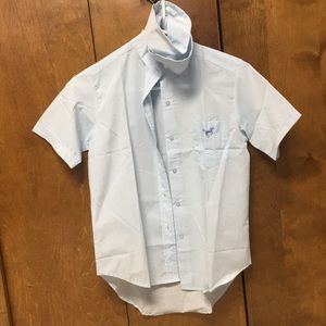 Light blue, short sleeve show shirt!